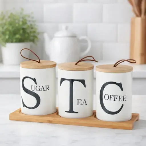 [QQ-655] توابل بورسلين 3 بتريه خشب وسط [ عبوة 18]