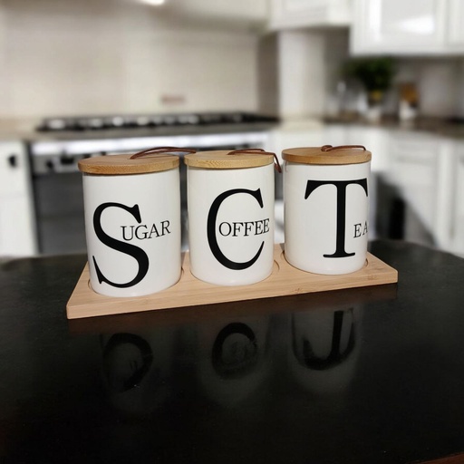 [QQ-655] توابل بورسلين 3 بتريه خشب وسط [ عبوة 18]