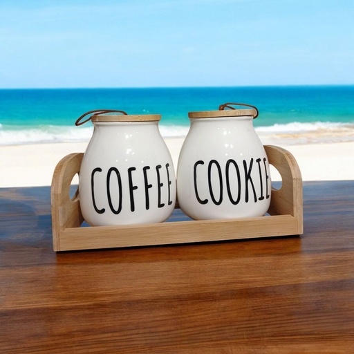 [QQ-658] توابل بورسلين بومبيه 2 بتريه خشب وسط [ عبوة 18]