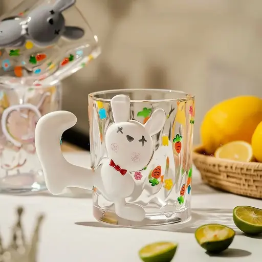 [GG-505] كوب زجاج رسومات * 24