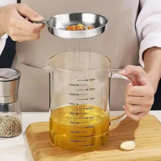 [GG-1271] حافظة زيت زجاج بمصفاة كريستال [عبوة 24 ]