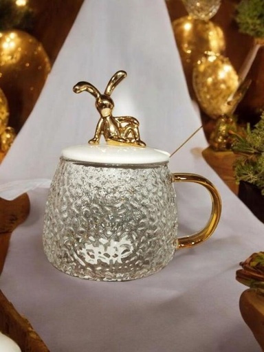 [GG-513] كوب زجاج ارنول غطا بورسلين * 60