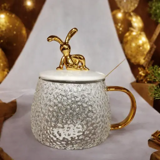 [GG-513] كوب زجاج ارنول غطا بورسلين * 60