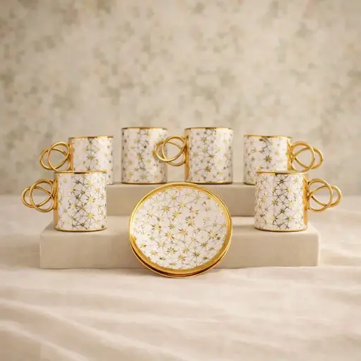 [MF-9F] طقم قهوه بورسلين*24