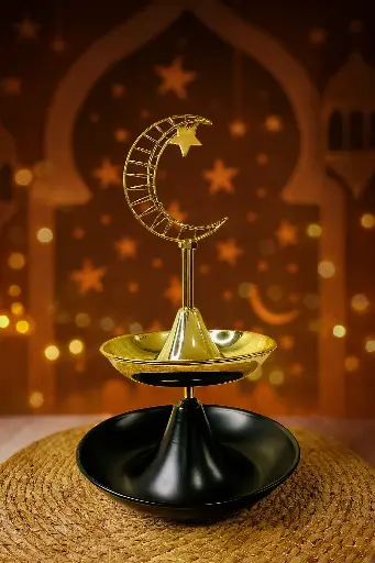 [DD-801] مضيفة شكل هلال دورين معدن [ عبوة 36 ]