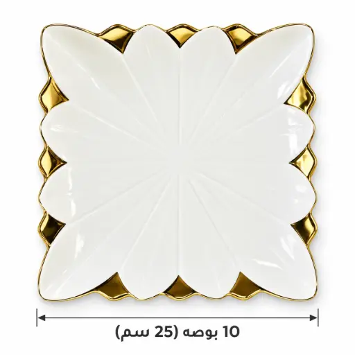 [TT-808] طبق بورسلين 10 بوصه (25 سم) [ عبوة 36 ]
