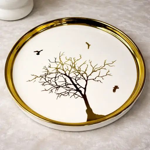 [TT-819] سرفيس بورسلين 10 بوصه (25 سم) [ عبوة 36 ]