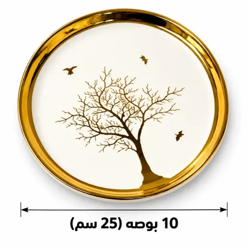 [TT-819] سرفيس بورسلين 10 بوصه (25 سم) [ عبوة 36 ]