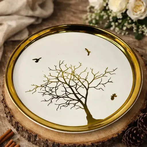 [TT-819] سرفيس بورسلين 10 بوصه (25 سم) [ عبوة 36 ]