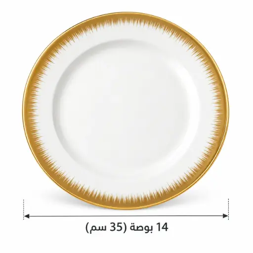 [TT-792] سرفيس بورسلين مسطوح 14 بوصه (35 سم) [ عبوة 20 ]