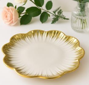 [TT-798] طبق بورسلين 10 بوصه (25 سم) [ عبوة 30 ]