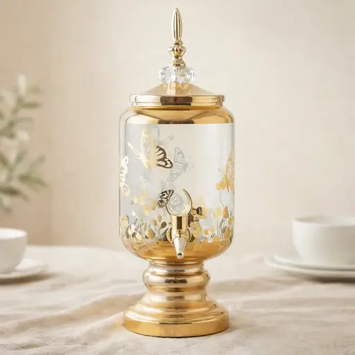 [GG-1812] دسبينسر عصير مذهب طويل [ عبوة 12 ]