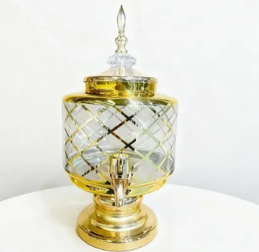 [GG-1816] دسبينسر عصير مذهب عريض [ عبوة 8 ]