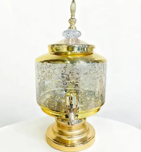 [GG-1818] دسبينسر عصير مذهب عريض [ عبوة 8 ]