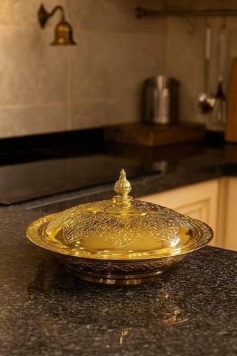 [DD-826] حله تندوري ذهبي 34 سم [ عبوة 48 ]