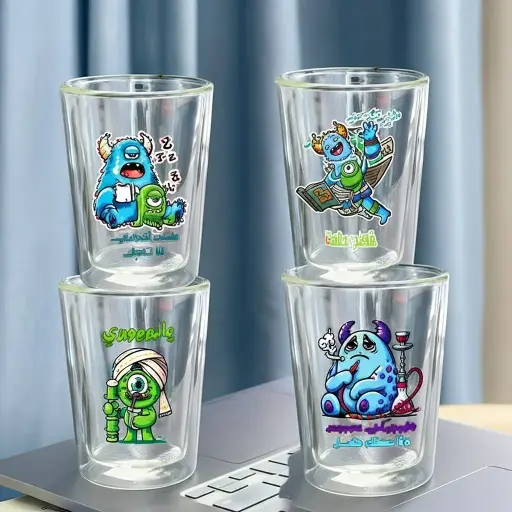 [GG-1856] كوب زجاج [ عبوة 100 ]