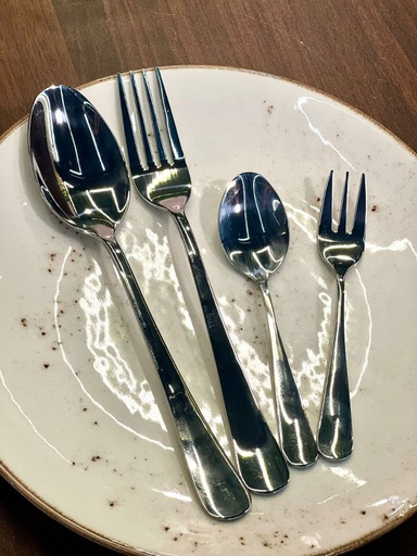 [SS-95] طقم معالق و شوك ستانلس على مغناطيس ساده * 100