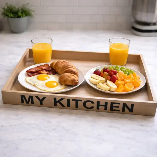 [KH-3] صينيه خشب كبيره