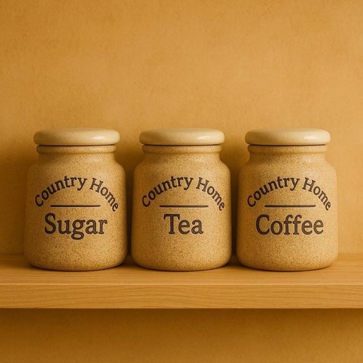 [TT-1346] طقم توابل بورسلين 3 برطمان كبير ( عبوة 12)