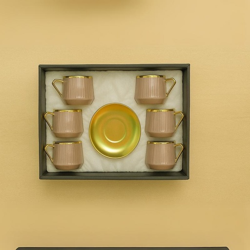 [TT-1393B] طقم قهوه 6 ق بورسلين ( عبوة 24)