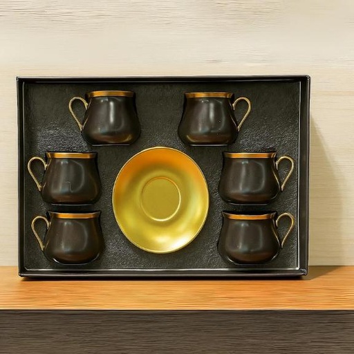 [TT-1394] طقم قهوه 6 ق بورسلين ( عبوة 24)