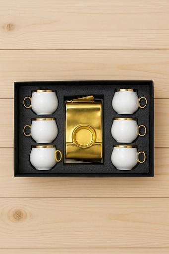 [TT-1395] طقم قهوه 6 ق بورسلين ( عبوة 24)