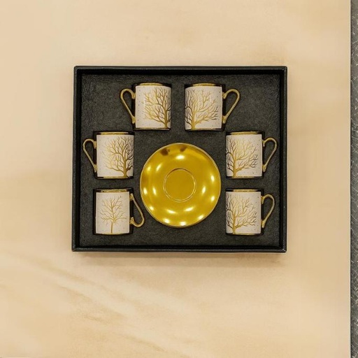 [TT-1398F] طقم قهوه 6 ق بورسلين ( عبوة 18)