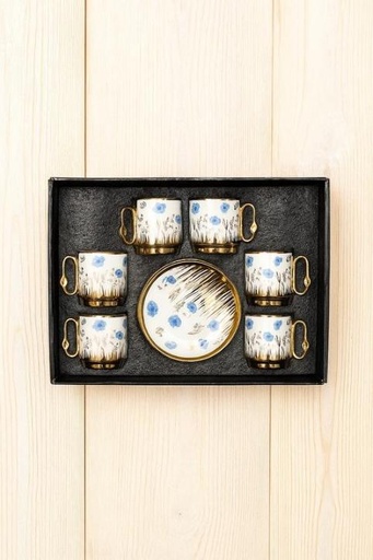 [TT-1397O] طقم قهوه 6 ق بورسلين ( عبوة 20)