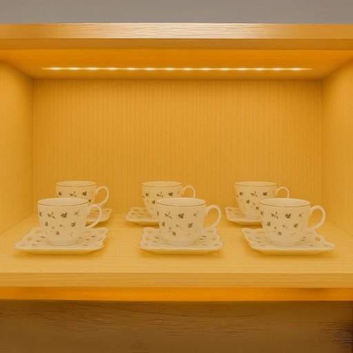 [TT-1397W] طقم قهوه 6 ق بورسلين ( عبوة 20)