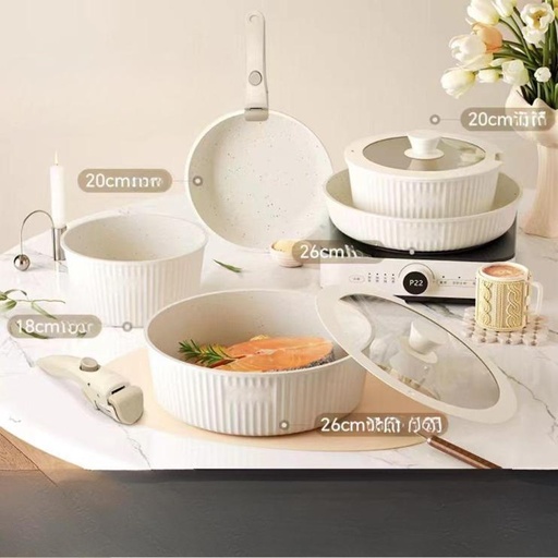 [FF-549] طقم حلل جرانيت (عبوة 8)