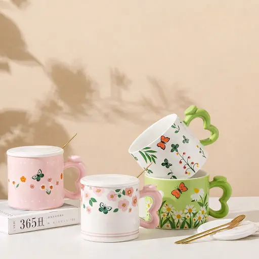 [TT-71] مج بورسلين فراشات * 60