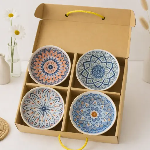 [TT-1068-A] طقم بولة 4 ق رسومات [عبوة 24 ]