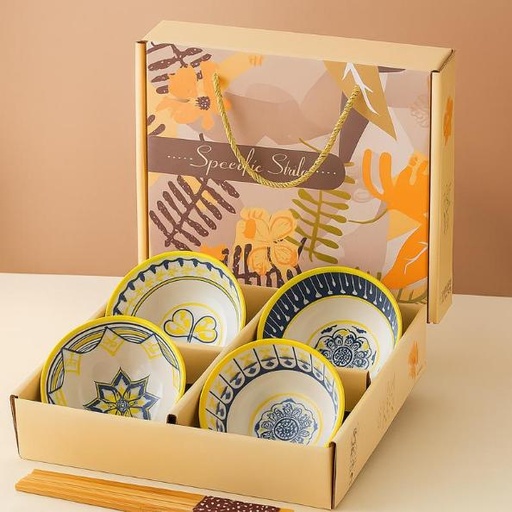 [TT-1512] طقم بولة 4 ق رسومات [عبوة 24 ]