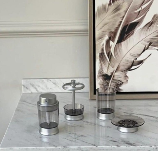 [AD-99] طقم حمام 4 ق اكليرك فضي*24