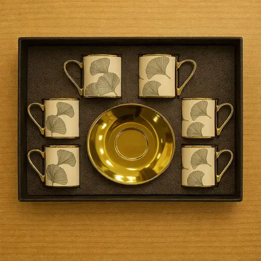 [TT-1398H] طقم قهوة خزف 6ق [عبوة 18 ]