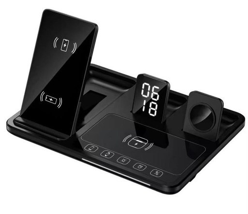 [T-834] شاحن موبيل و ساعه و سماعات و منبه و استاند موبيل [عبوة 20]