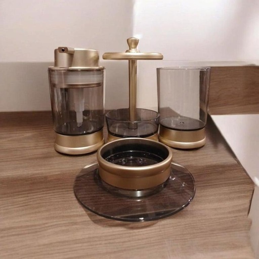 [AD-99-B] طقم حمام 4 ق اكليرك ذهبي*24