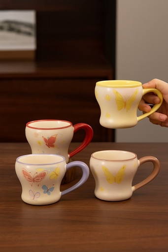 [TT-1520] مج ورد و فراشه [ عبوة 60 ]