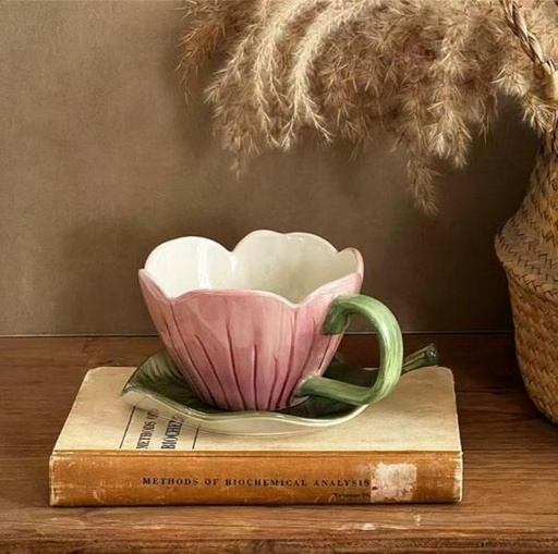 [TT-1524] مج ورد ورق شجر [ عبوة 60 ]