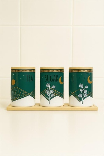 [TT-1536-A] طقم شاي وسكر وقهوة [ عبوة 12 ]