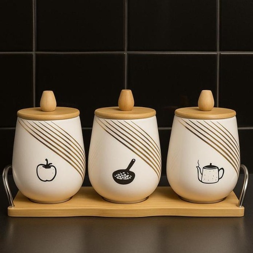 [TT-1542] طقم شاي وقهوة وسكر خذف [ عبوة 18 ]