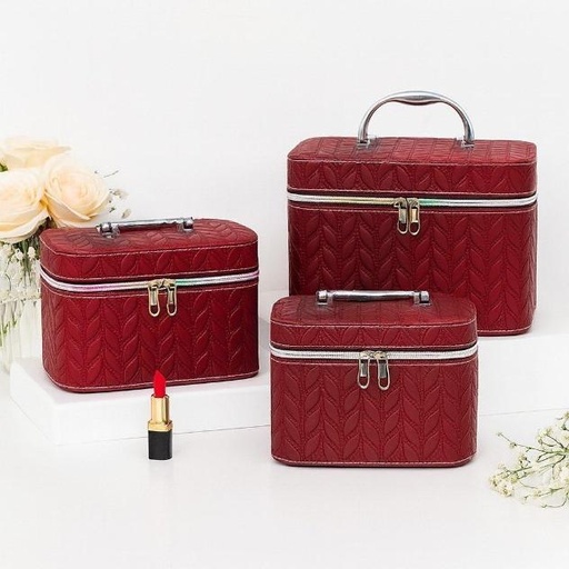 [X-511] شنطه منظم ميكب و مجوهرات 3 ق [ عبوة 24]