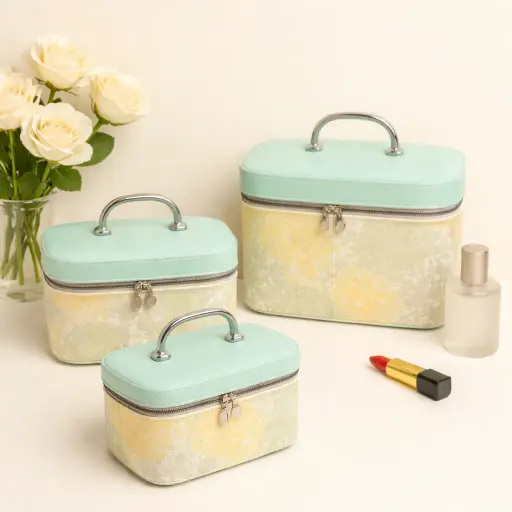 [X-512] شنطه منظم ميكب و مجوهرات 3 ق [ عبوة 24]