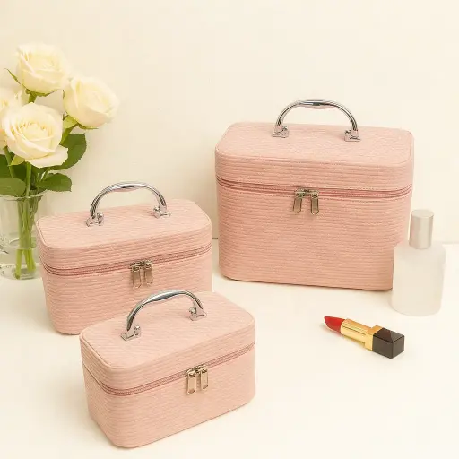 [X-513] شنطه منظم ميكب و مجوهرات 3 ق [ عبوة 24]