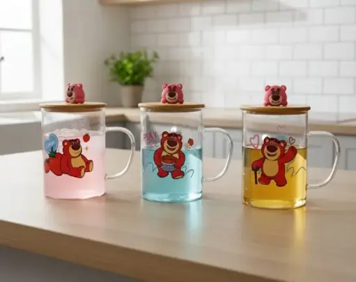 [GG-427-D] كوب زجاج لوتس [ عبوه 60 ]