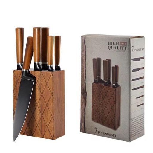 [ST-1001] طقم سكاكين 6 ق بالاستاند [ عبوة 5 ]