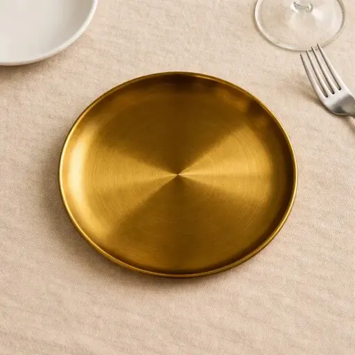 [SA-157] طبق دهبى 20 سم(عبوة200)