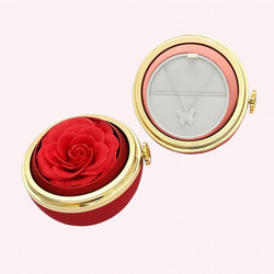 [G-910] علبة ورده مدور [ عبوة 100 ]