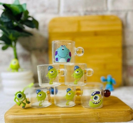 [GG-856] طقم قهوه 6 ق زجاج يد كوره بوو*40