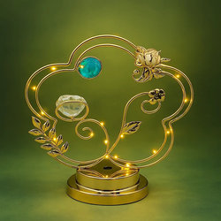 [E-635] ديكور مضئ كورة ازرق [ عبوة 36 ]